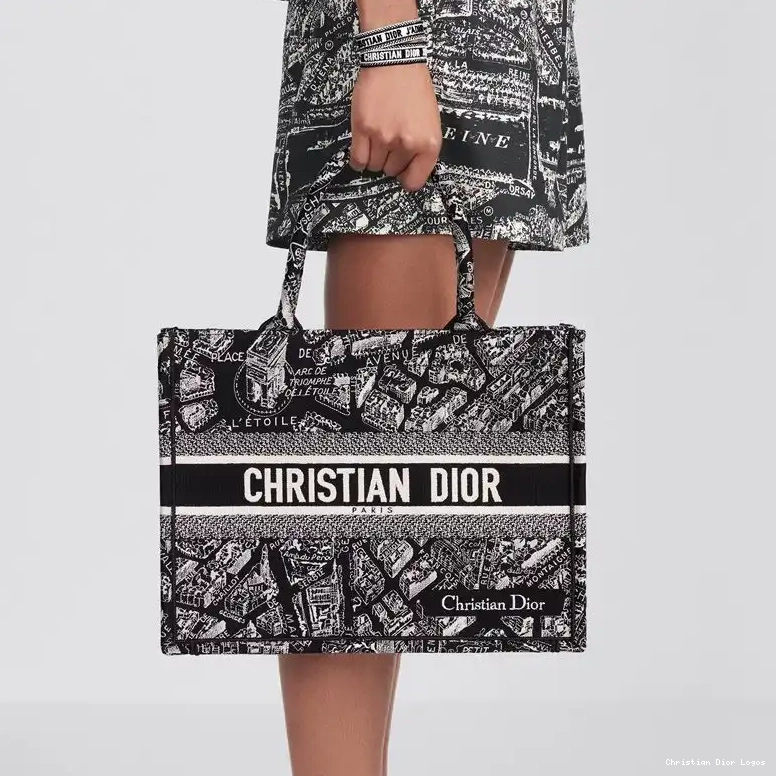 Cheap Canvas Dior Plan Book Paris de Motif Black Tote 0406 Luxury